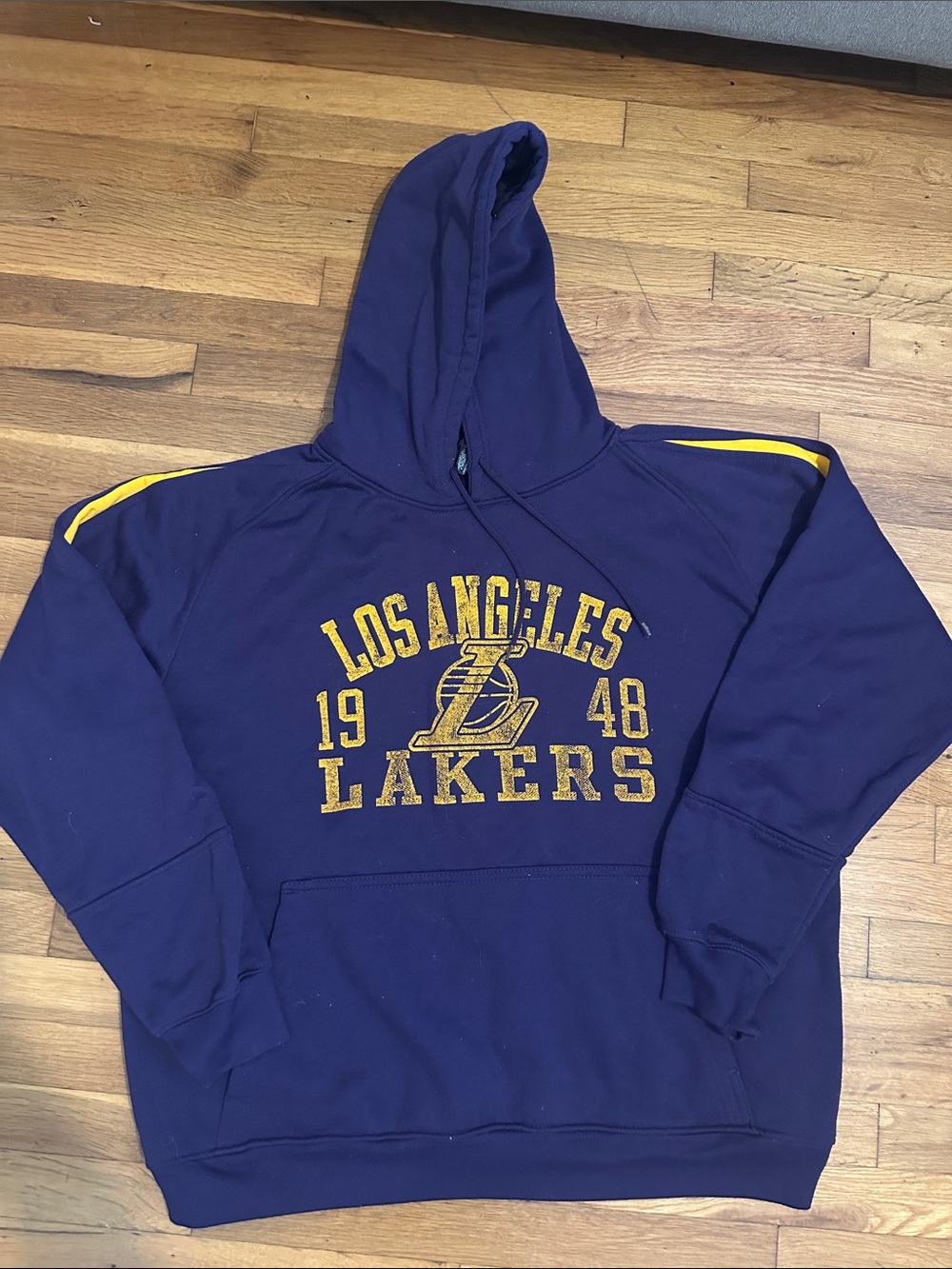 Vintage Los Angeles Lakers Purple & Gold Pullover Hoodie